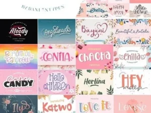 valentine collection font bundle