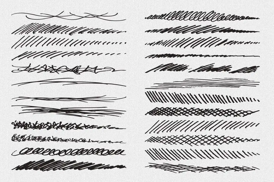 Vector Pencil Sketch Brushes 4 vector pencil sketch brushes 2