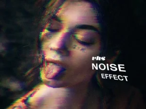 vhs noise photo effect