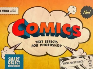 vintage comics text effects 4