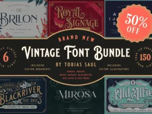 vintage font bundle 1 1