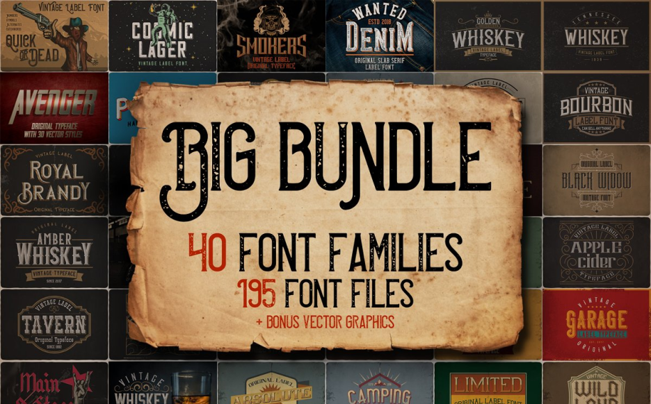 Vintage Fonts Bundle