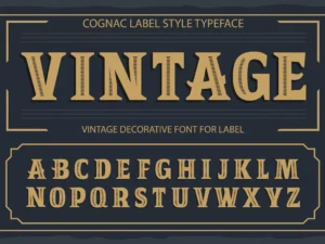 vintage otf vintage label font