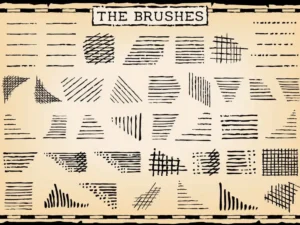 vintage pen and ink brushes 2