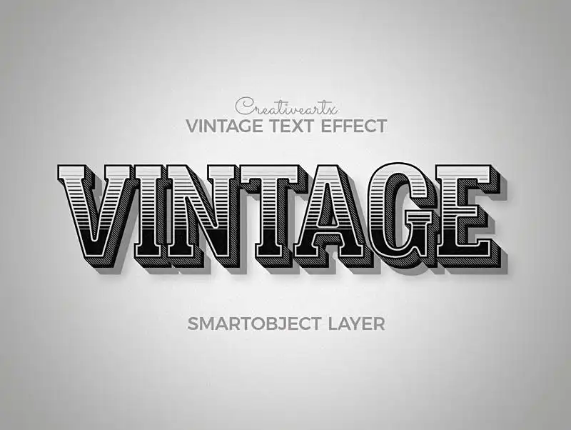 Vintage Retro Text Effects V 3 vintage retro text effects v 12