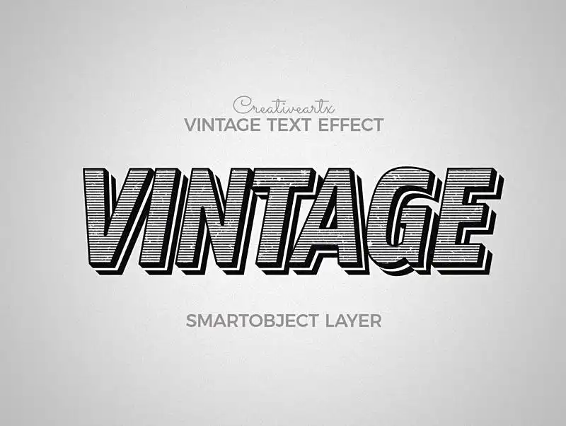 Vintage Retro Text Effects V 8 vintage retro text effects v 2