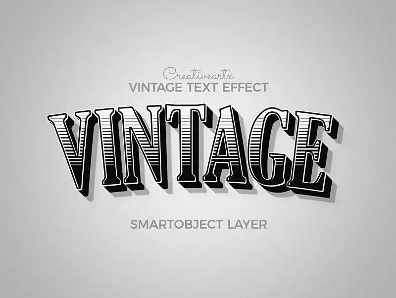 Vintage Retro Text Effects V 10 vintage retro text effects v 6
