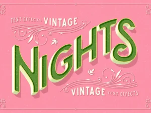 vintage text effects 3