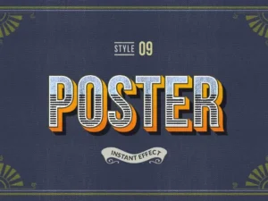 vintage text effects illustrator 7