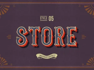 vintage text effects illustrator 9