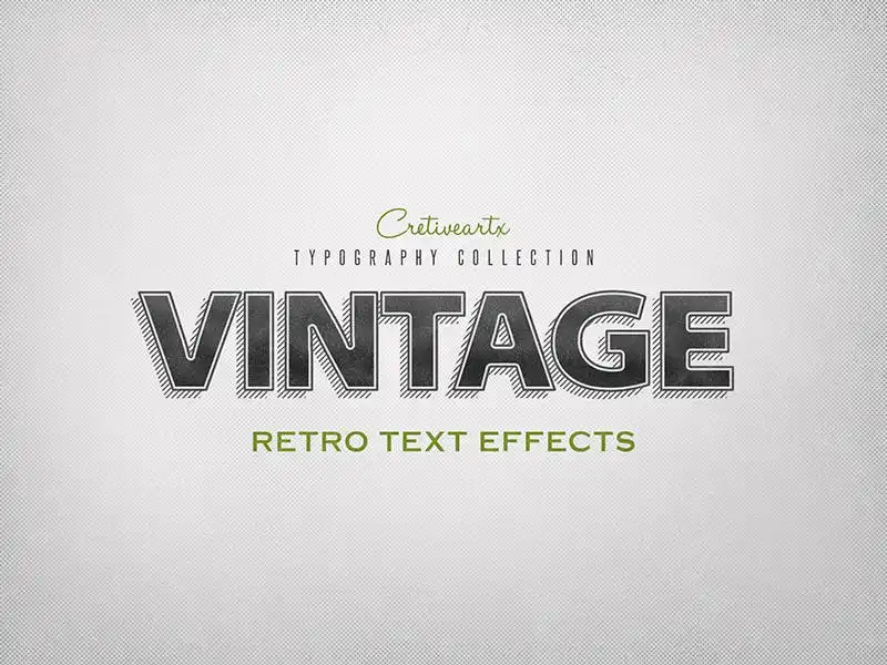 Vintageretro Text Effects