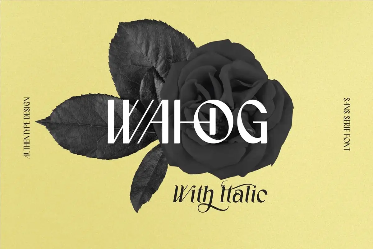 Wahog-Sans Serif With Nice Italic