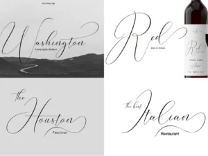 washington calligraphy modern