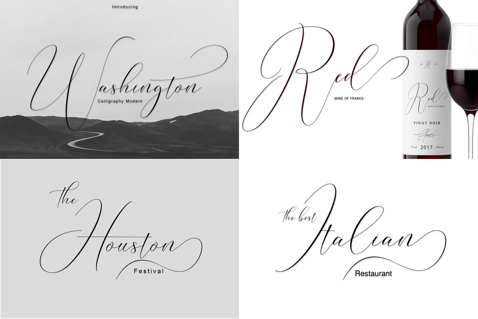Washington Calligraphy Modern
