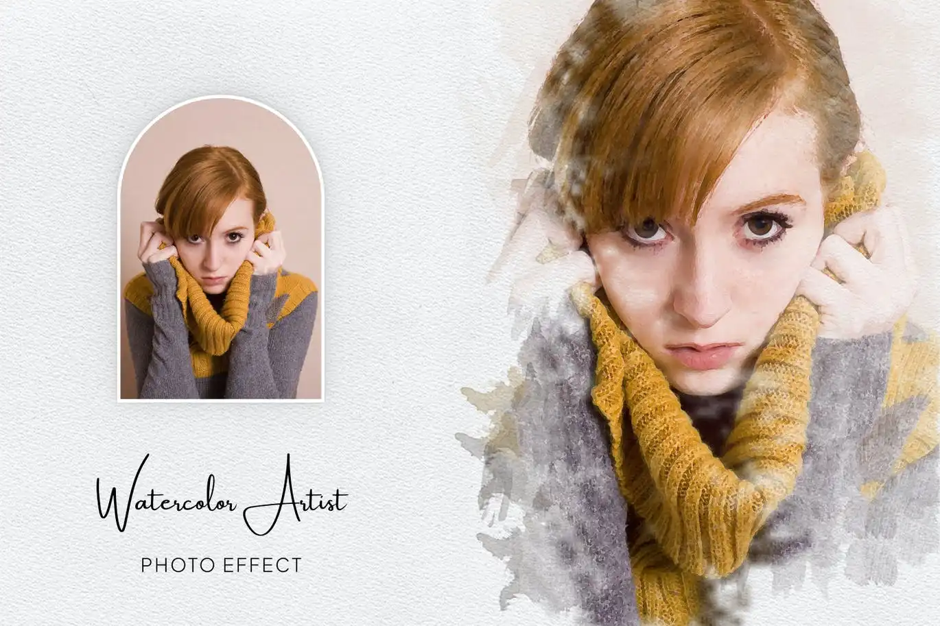 Watercolor Artist Photo Effect 7 watercolor artist photo effect 4