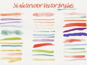 watercolor brushes textures for illustrator 2