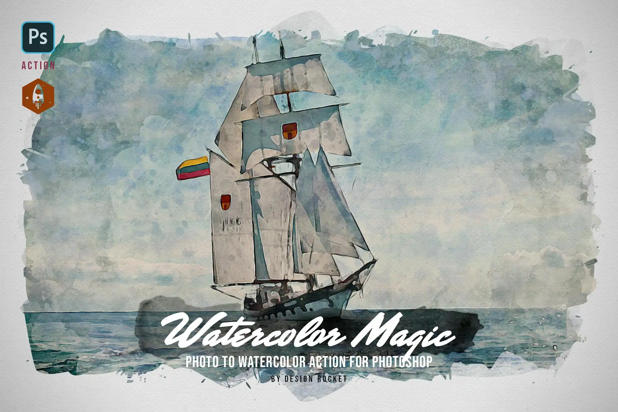 Watercolor Magic Photoshop Action 6 watercolor magic photoshop action 2