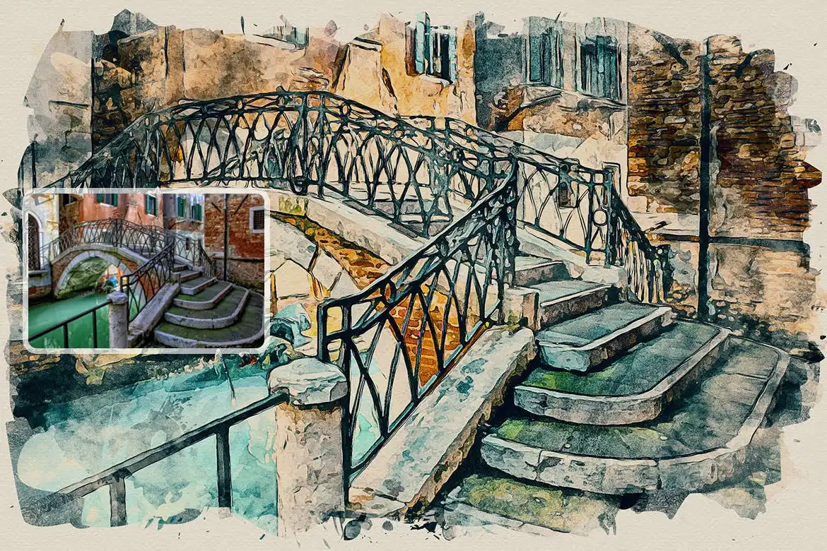 Watercolor Magic Photoshop Action 5 watercolor magic photoshop action 3