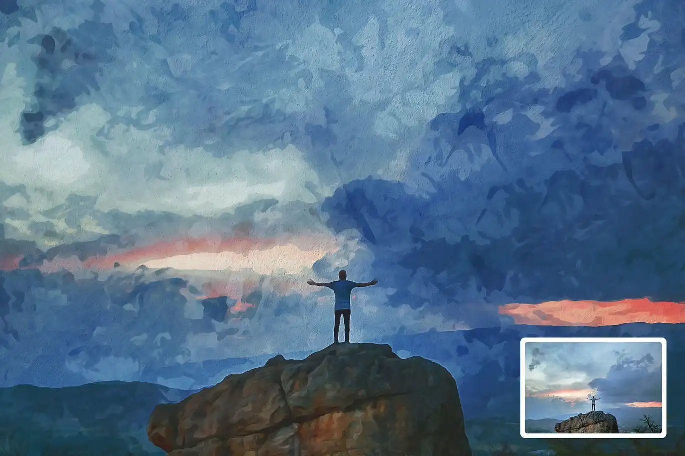 Watercolor Painting Photo Effect 3 watercolor painting photo effect 2
