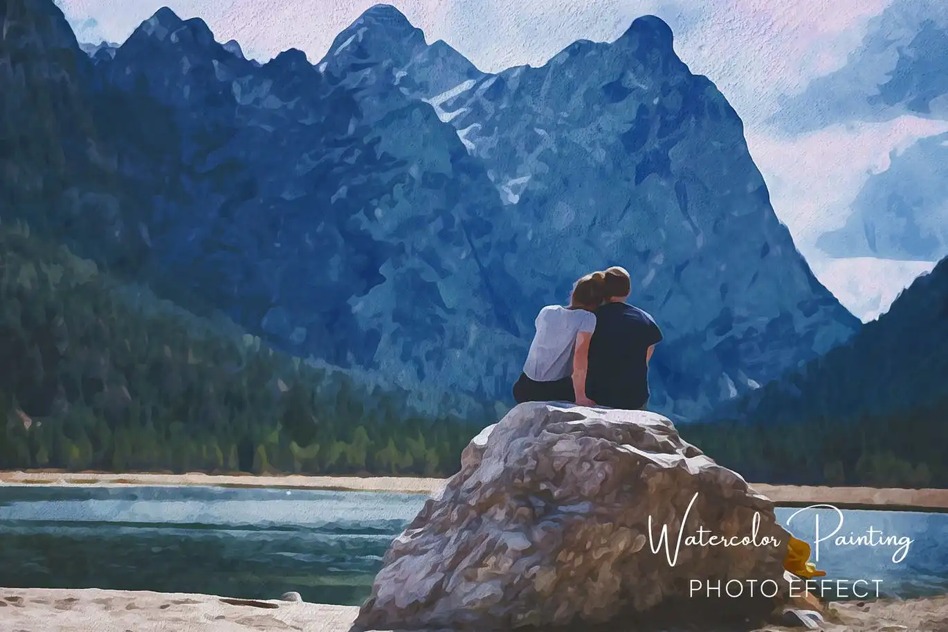 Watercolor Painting Photo Effect 4 watercolor painting photo effect 4