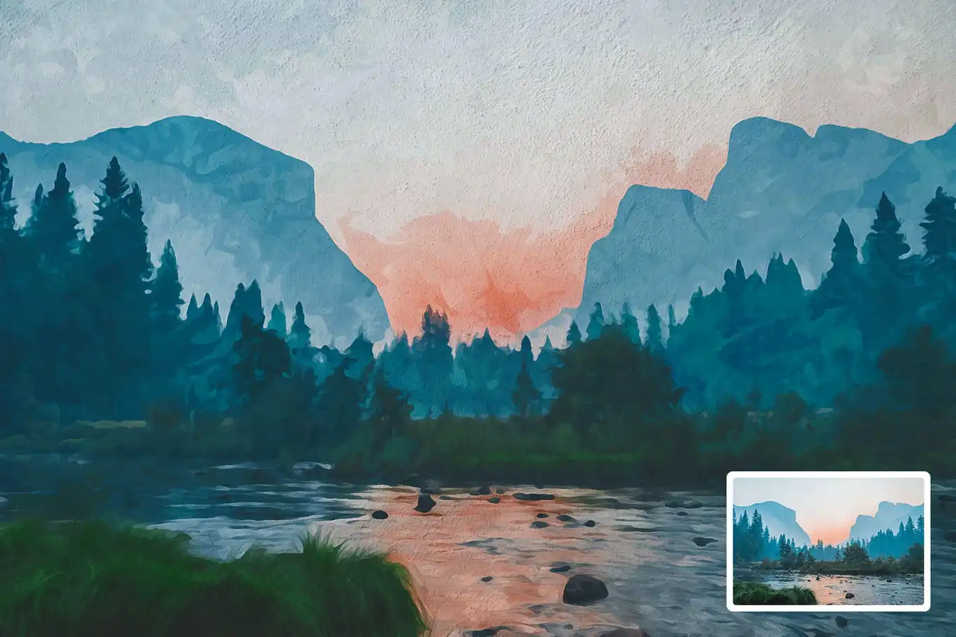Watercolor Painting Photo Effect 7 watercolor painting photo effect 5