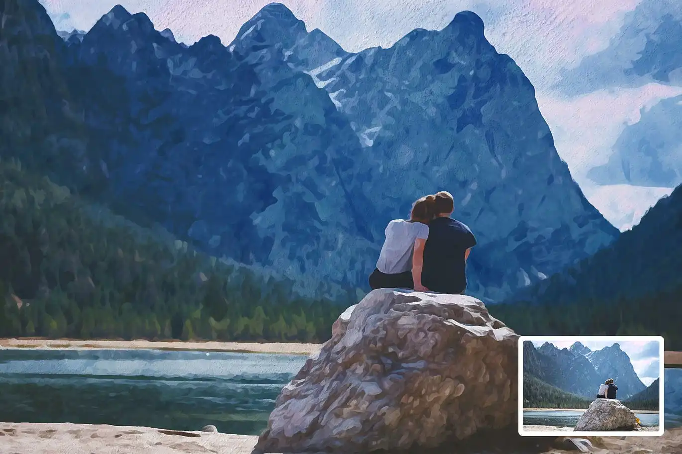 Watercolor Painting Photo Effect 6 watercolor painting photo effect 7