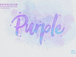 watercolor painting photoshop action