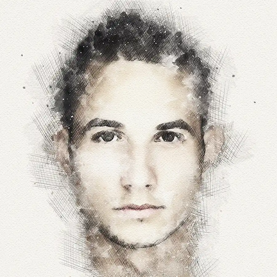 Watercolor & Pencil Photoshop Action 11 watercolor pencil photoshop action 12