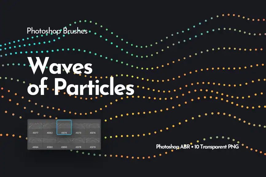 Waves of Particles Photoshop Brushes 7 waves of particles photoshop brushes 9