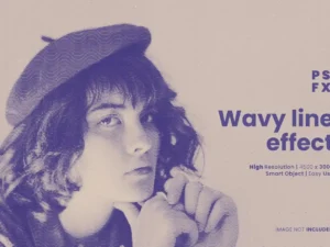 wavy lines photo effect 2