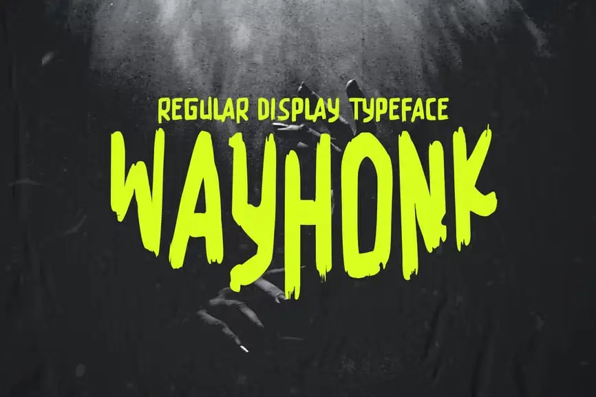 Wayhonk Regular-Display Typeface