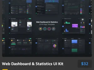 web dashboard statistics ui kit 1