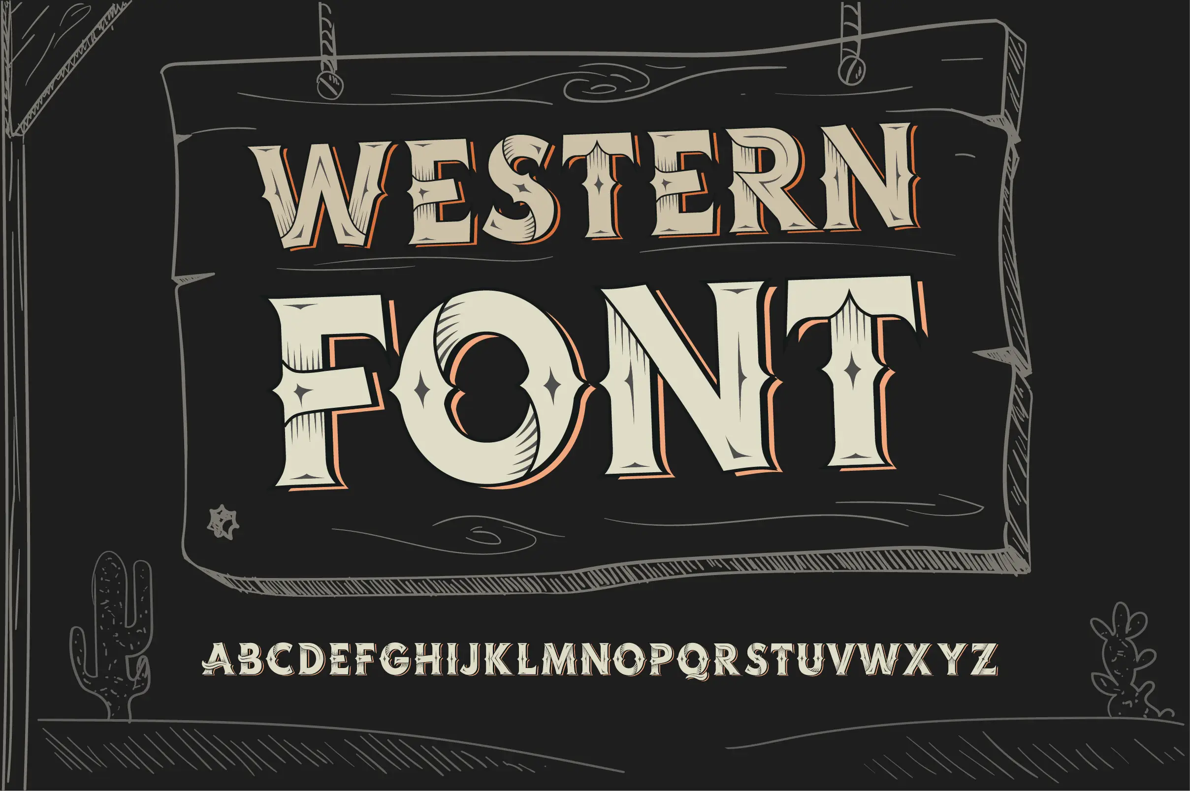 Western Otf Vintage Label Font 4 western otf vintage label font