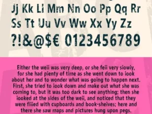 white funky rabbit font 7