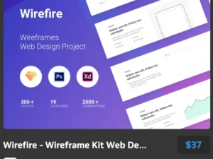 wirefire wireframe kit web design
