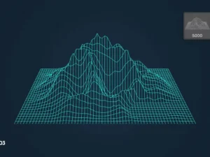 wireframe landscape photoshop brushes 1