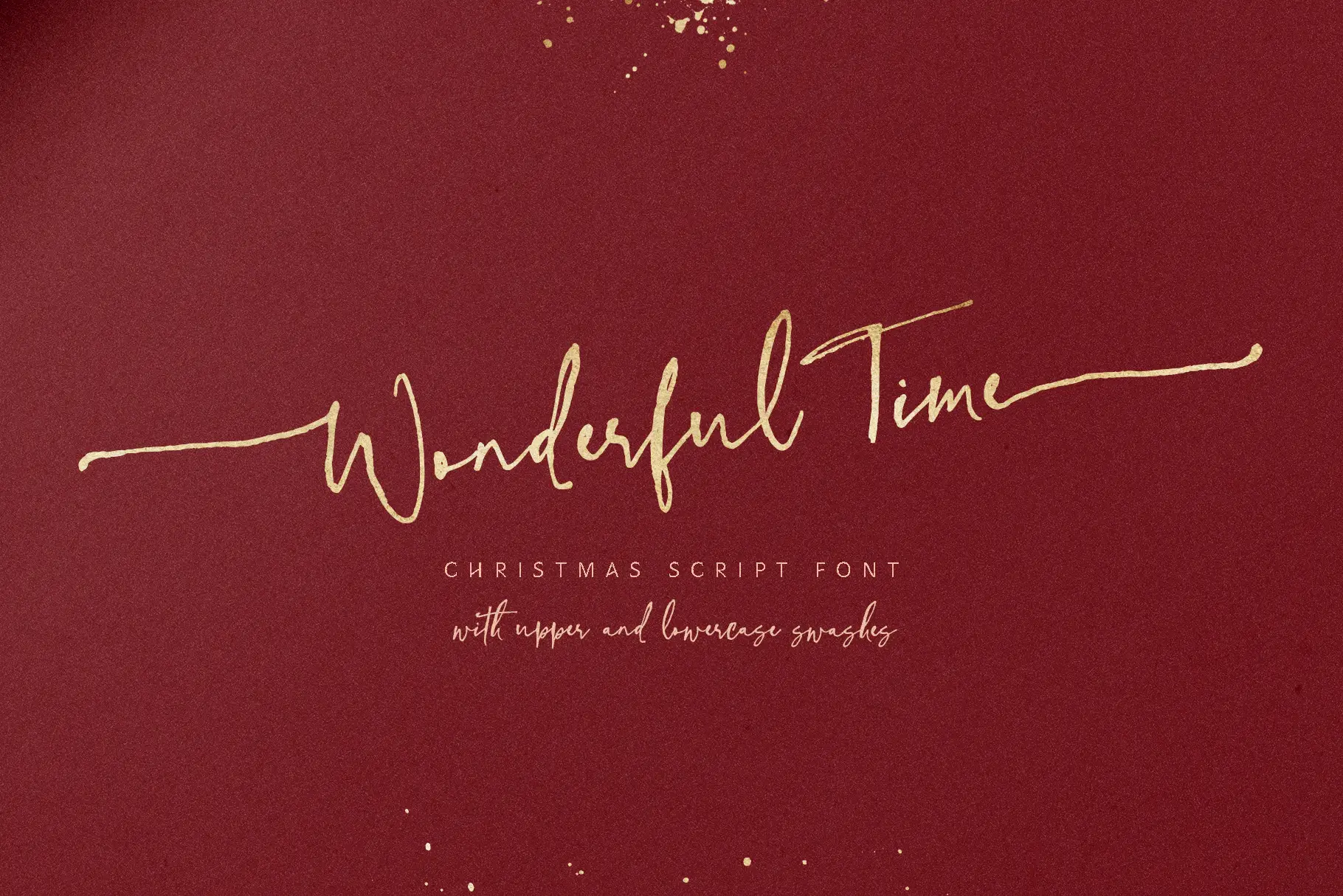 Wonderful Time Script Font By Creativeqube Design
