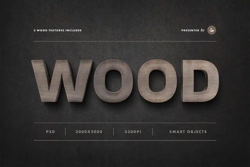 Wood Sign Text Effect