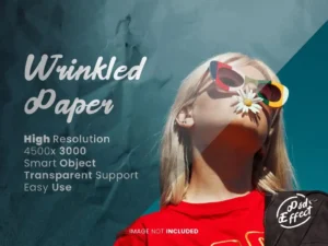wrinkled paper photo effect 3