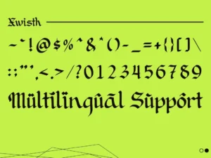 xwisth font 3