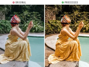 yellow nature tones action lightroom preset 5