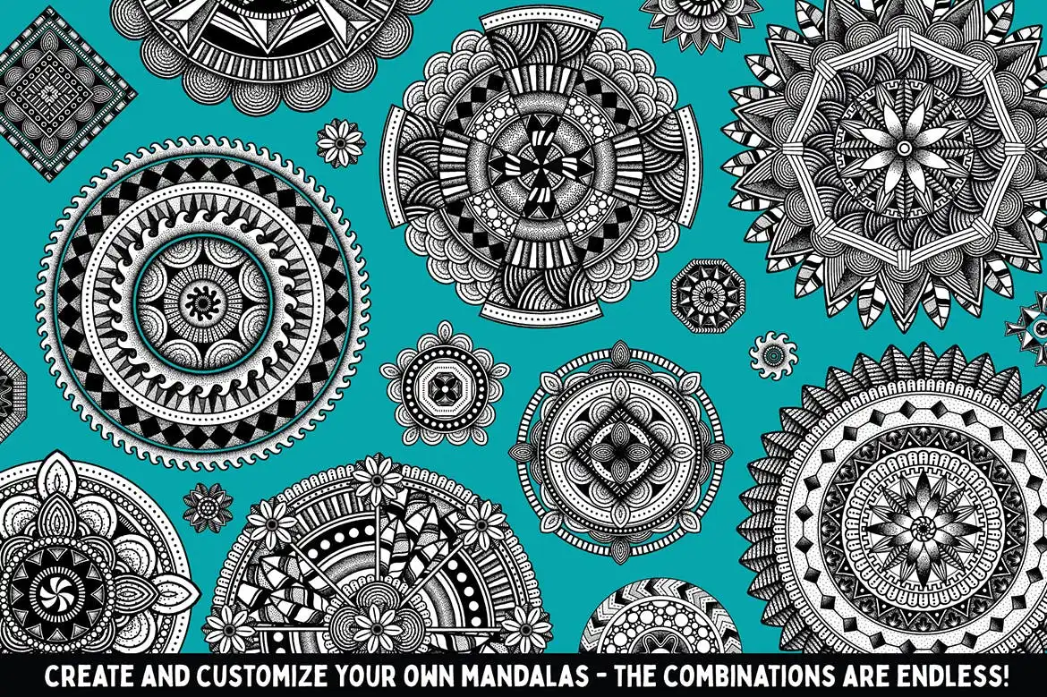 Zen Fine Liner Art & Mandala Creator 13 zen fine liner art mandala creator 5
