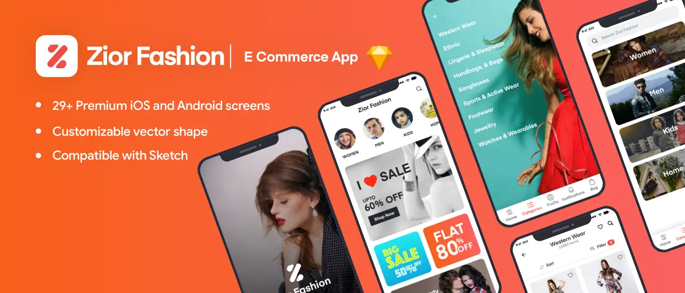 Zior iOS App UI Kit 3 zior ios app ui kit1