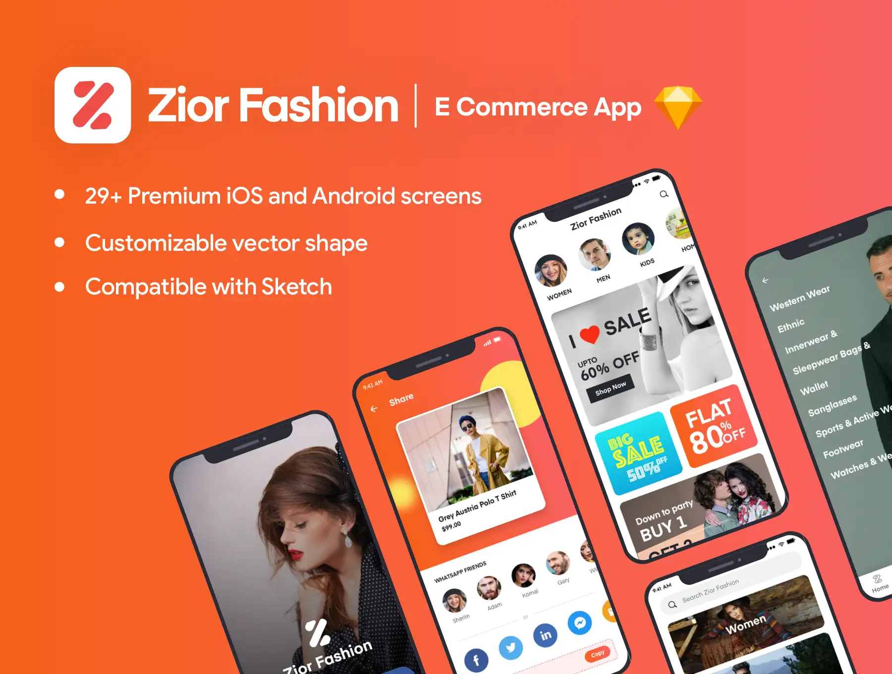 Zior iOS App UI Kit 4 zior ios app ui kit2
