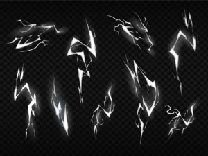 a collection of lightning effects depicted1
