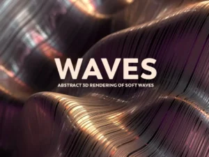 abstract 3d rendering of soft waves1