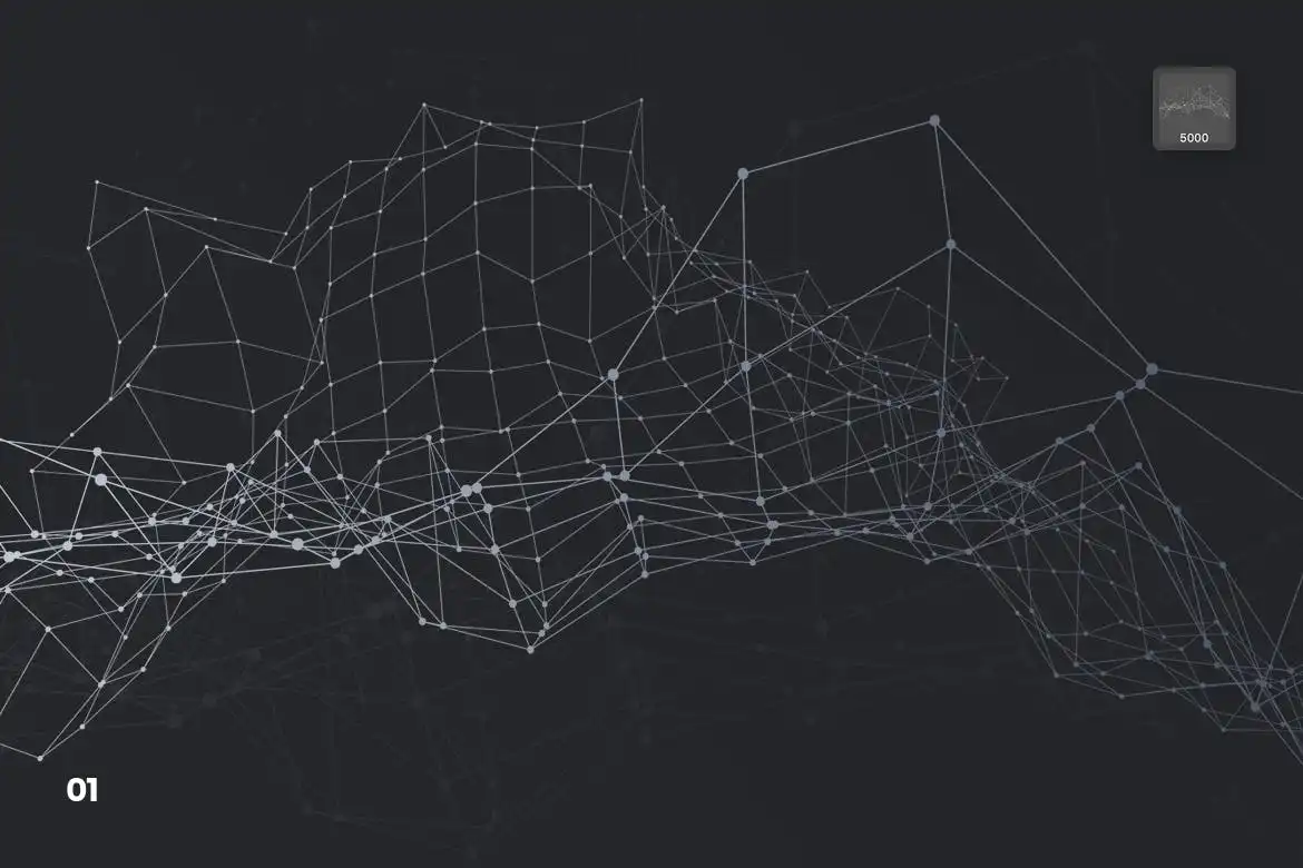 Abstract Plexus Particles Photoshop Brushes