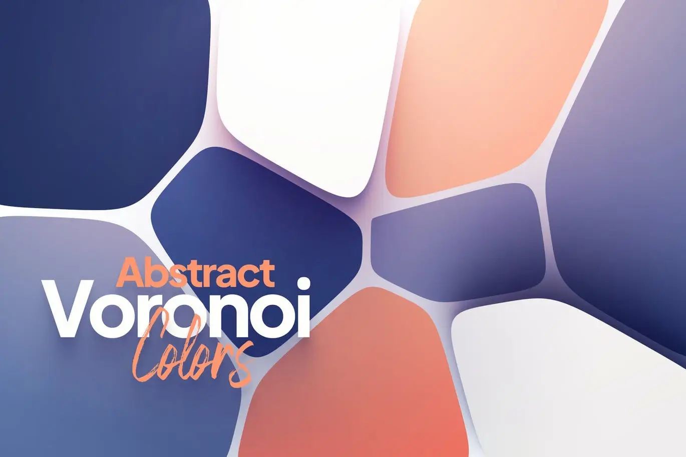 Abstract Voronoi Colors Background