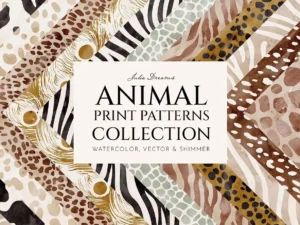 animal print seamless patterns cheetah zebra01