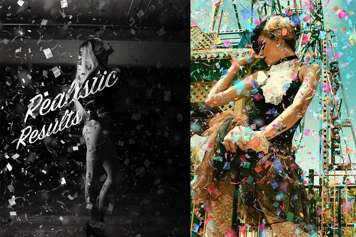 Animated Confetti Glitter Effect Photoshop Action 7 animated confetti glitter effect photoshop action02